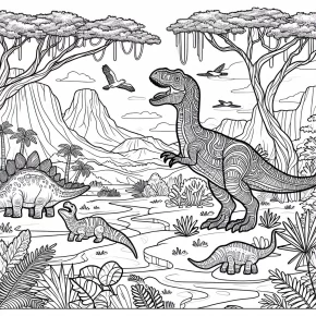 online dinosaur coloring pages