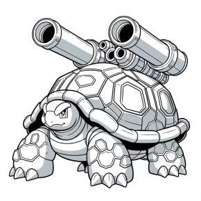 pokemon coloring pages blastoise