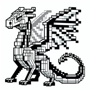 minecraft ender dragon coloring pages