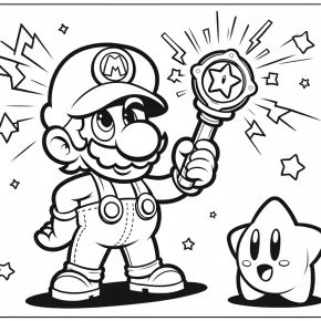 mario power up coloring pages