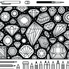 gem coloring pages