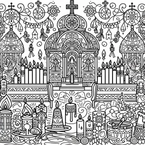 all saints coloring pages