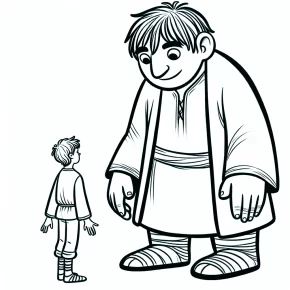 free david and goliath coloring pages