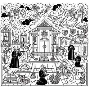 catholic lent coloring pages