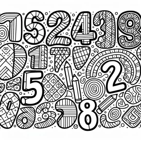 number coloring pages 1 20