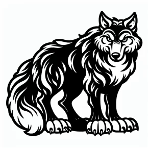 coloring pages big bad wolf