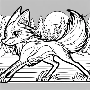 wolf sonic coloring pages