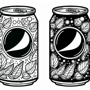 pepsi coloring pages