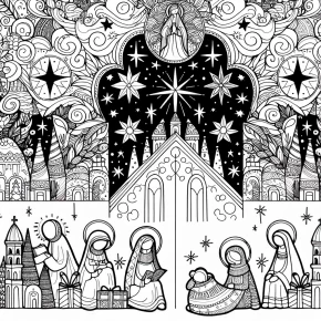 catholic advent coloring pages