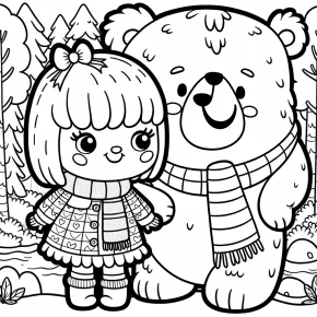 coloring pages masha and the bear