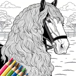 clydesdale coloring pages