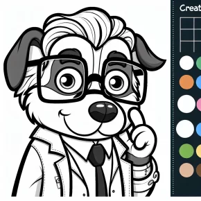 mr peabody coloring pages