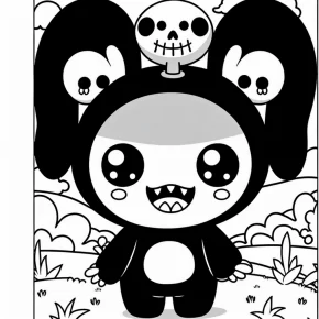 printable kuromi coloring pages