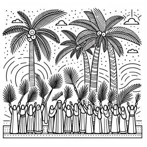 free coloring pages for palm sunday