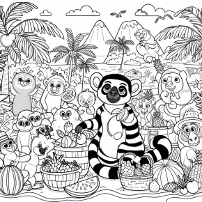 madagascar 3 coloring pages