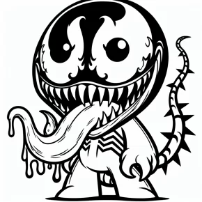 easy venom coloring pages