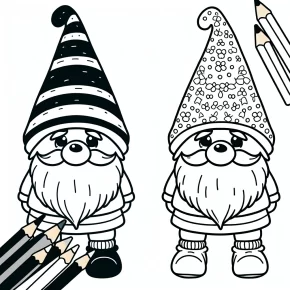 easy gnome coloring pages