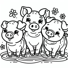 3 little pigs coloring pages