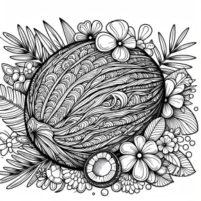 coloring pages coconut