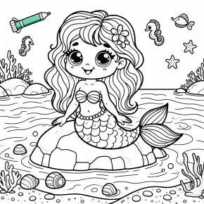 sebastian little mermaid coloring pages