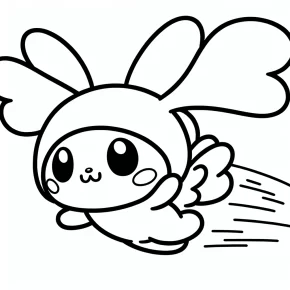 sanrio cinnamoroll coloring pages