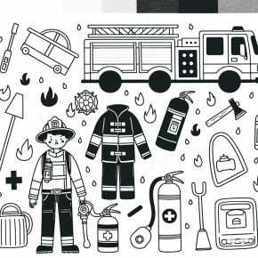 fire safety coloring pages printable