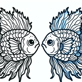 red fish blue fish coloring pages