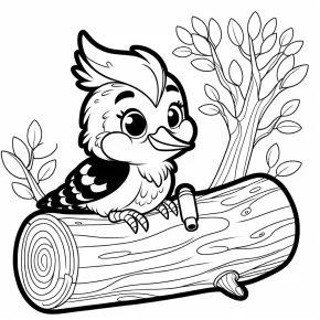 woody woodpecker coloring pages