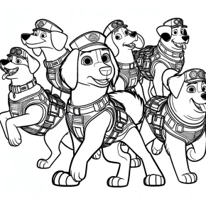 coloring pages paw patrol movie