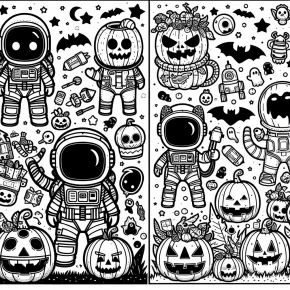 halloween among us coloring pages printable