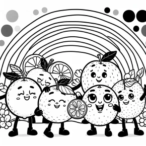 rainbow friends orange coloring pages