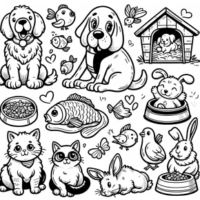 life of pets coloring pages