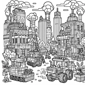 coloring pages of the lego movie