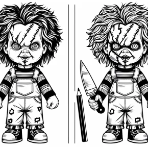 halloween coloring pages chucky