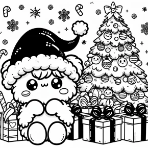 cinnamoroll christmas coloring pages