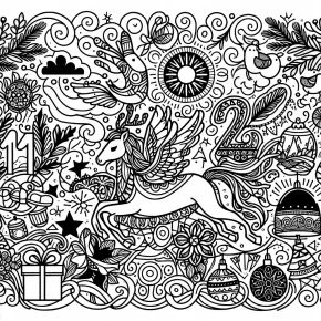 free printable 12 days of christmas coloring pages