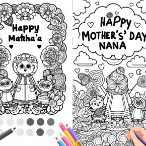 happy mothers day nana coloring pages