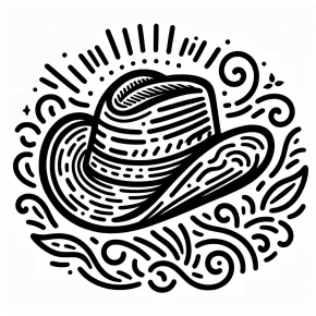 cowboy hat coloring pages