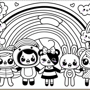 rainbow friends characters coloring pages