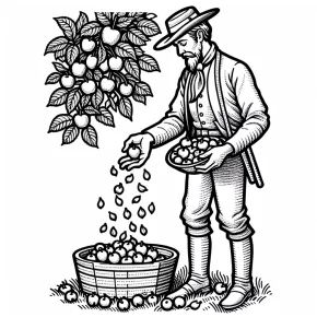 johnny appleseed coloring pages