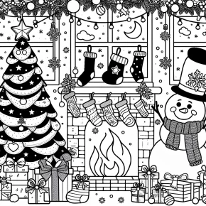 a christmas story coloring pages