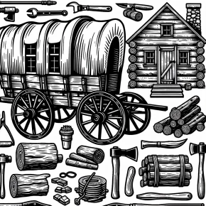 pioneer day coloring pages