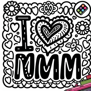 i love my mom coloring pages