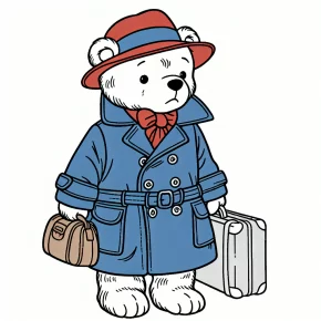 paddington bear coloring pages