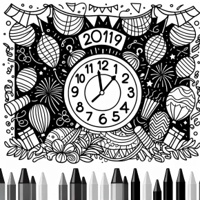 free end of the year coloring pages