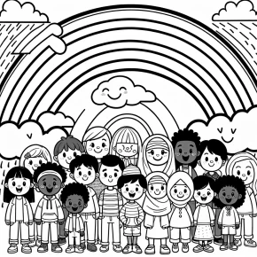 rainbow friends purple coloring pages