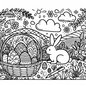 printable easter story coloring pages