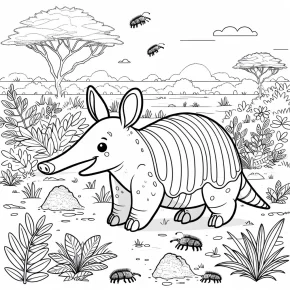 aardvark coloring pages