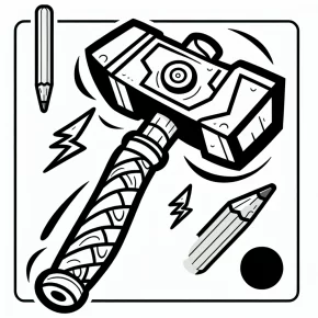 coloring pages hammer