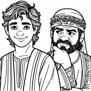 parable of the two sons coloring pages